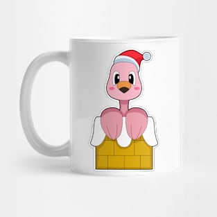 Flamingo Christmas Stone wall Mug